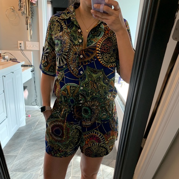 Patterned romper - Picture 1 of 6